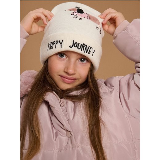 Sinsay - Czapka beanie - kremowy - id: 095FG-01X - marki Sinsay - 186081933 Sinsay - Czapka beanie - kremowy ze sklepu Sinsay w kategorii Czapki dziecięce - zdjęcie 186081933