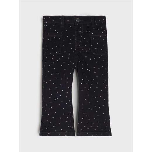 Sinsay - Jeansy ze wzorkiem w gwiazdki - czarny Sinsay 5-2 l) Sinsay