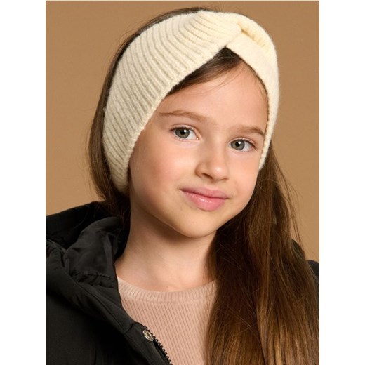 Sinsay - Prążkowana opaska na głowę - kremowy Sinsay S Sinsay
