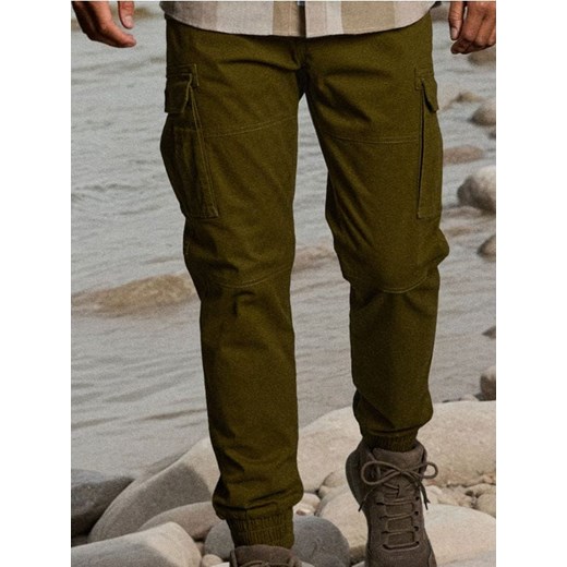 Sinsay - Spodnie cargo - khaki ze sklepu Sinsay w kategorii Spodnie męskie - zdjęcie 186082124