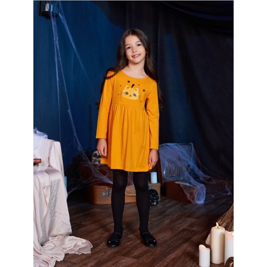 Sinsay - Sukienka mini - pomarańczowy - id: 212GA-22X - marki Sinsay - 186082264 Sinsay - Sukienka mini - pomarańczowy ze sklepu Sinsay w kategorii Sukienki dziewczęce - zdjęcie 186082264
