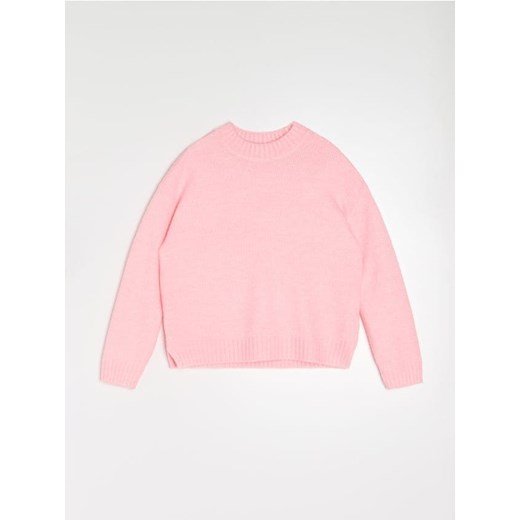 Sinsay - Sweter basic - różowy Sinsay M Sinsay