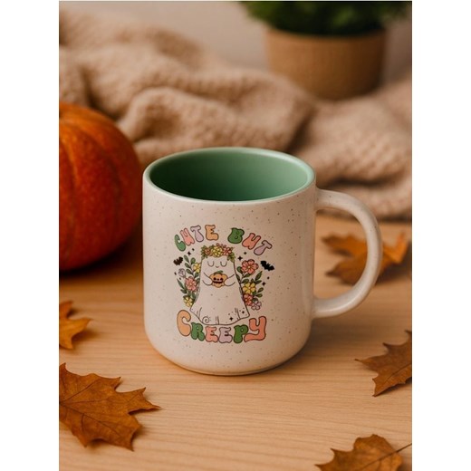 Sinsay - Ceramiczny kubek z uchem na Halloween - zielony - id: 240GI-07X - marki Sinsay - 186082373 Sinsay - Ceramiczny kubek z uchem na Halloween - zielony ze sklepu Sinsay w kategorii Kubki - zdjęcie 186082373