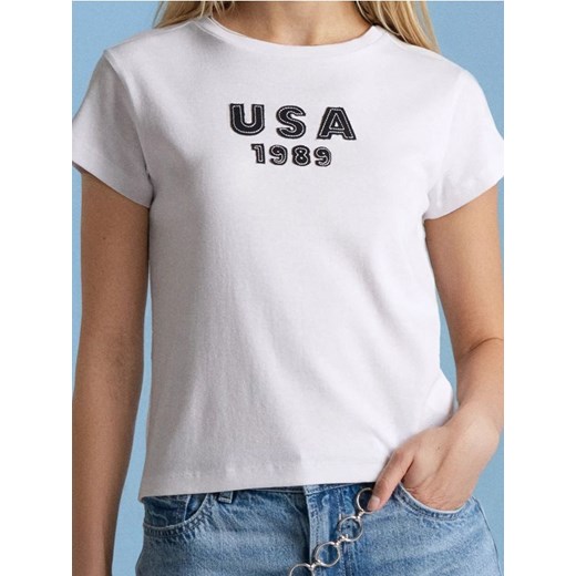 Sinsay - Koszulka z krótkim rękawem - biały ze sklepu Sinsay w kategorii Bluzki damskie - zdjęcie 186082562