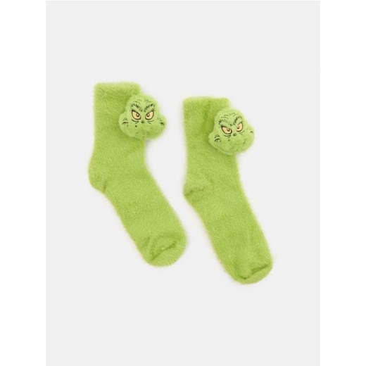 Sinsay - Skarpetki 2 pack Grinch - zielony ze sklepu Sinsay w kategorii Skarpetki damskie - zdjęcie 186082581