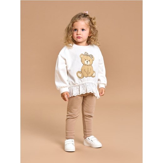 Sinsay - Komplet: bluza i spodnie - kremowy ze sklepu Sinsay w kategorii Komplety niemowlęce - zdjęcie 186082723