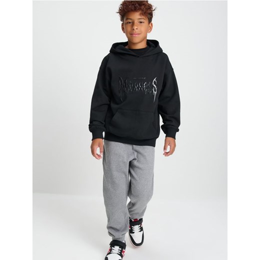 Sinsay - Spodnie jogger ze ściągaczami - szary - id: 438DN-90M - marki Sinsay - 186082762 Sinsay - Spodnie jogger ze ściągaczami - szary ze sklepu Sinsay w kategorii Spodnie chłopięce - zdjęcie 186082762