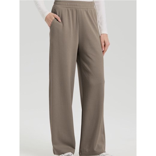 Sinsay - Spodnie z szeroką nogawką - szary ze sklepu Sinsay w kategorii Spodnie damskie - zdjęcie 186082841