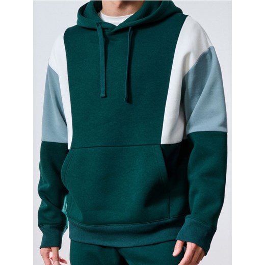 Sinsay - Bluza z kapturem - zielony ze sklepu Sinsay w kategorii Bluzy męskie - zdjęcie 186082964