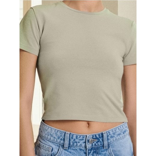 Sinsay - Crop top - zielony ze sklepu Sinsay w kategorii Bluzki damskie - zdjęcie 186082980