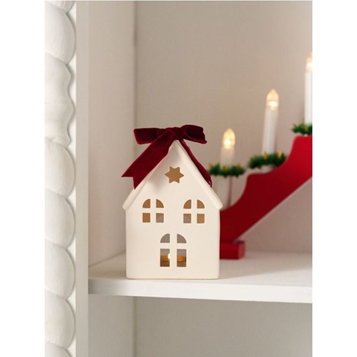 Sinsay - Świecznik z motywem świątecznym - bordowy ze sklepu Sinsay w kategorii Świeczniki - zdjęcie 186083013