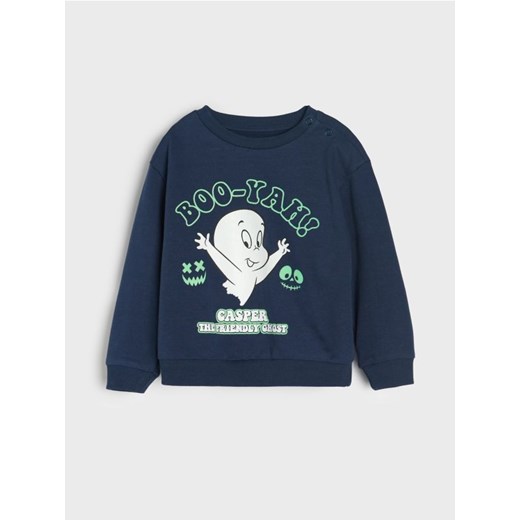 Sinsay - Bluza świecąca w ciemności Casper the friendly ghost - granatowy - id: 539EM-59X - marki Sinsay - 186083054 Sinsay - Bluza świecąca w ciemności Casper the friendly ghost - granatowy ze sklepu Sinsay w kategorii Bluzy i swetry - zdjęcie 186083054