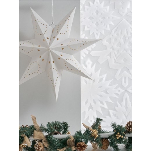 Sinsay - Dekoracja świąteczna w kształcie gwiazdy - biały - id: 554GF-00X - marki Sinsay - 186083082 Sinsay - Dekoracja świąteczna w kształcie gwiazdy - biały ze sklepu Sinsay w kategorii Dekoracje bożonarodzeniowe - zdjęcie 186083082