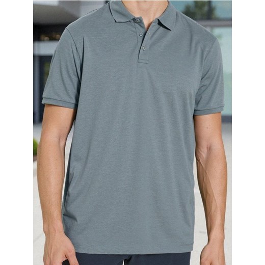Sinsay - Koszulka polo - zielony ze sklepu Sinsay w kategorii T-shirty męskie - zdjęcie 186083083