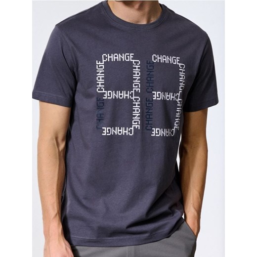 Sinsay - Koszulka z krótkim rękawem - niebieski ze sklepu Sinsay w kategorii T-shirty męskie - zdjęcie 186083131