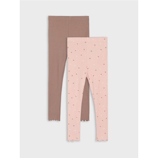 Sinsay - Prążkowane legginsy 2 pack - wielobarwny ze sklepu Sinsay w kategorii Spodnie dziewczęce - zdjęcie 186083280