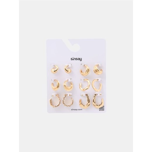Sinsay - Kolczyki 6 pack - złoty Sinsay One Size Sinsay