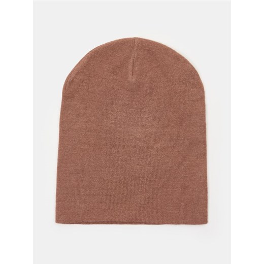 Sinsay - Czapka beanie z wiskozą - beżowy Sinsay One Size Sinsay