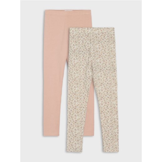 Sinsay - Bawełniane legginsy 2 pack - wielobarwny ze sklepu Sinsay w kategorii Spodnie dziewczęce - zdjęcie 186083571