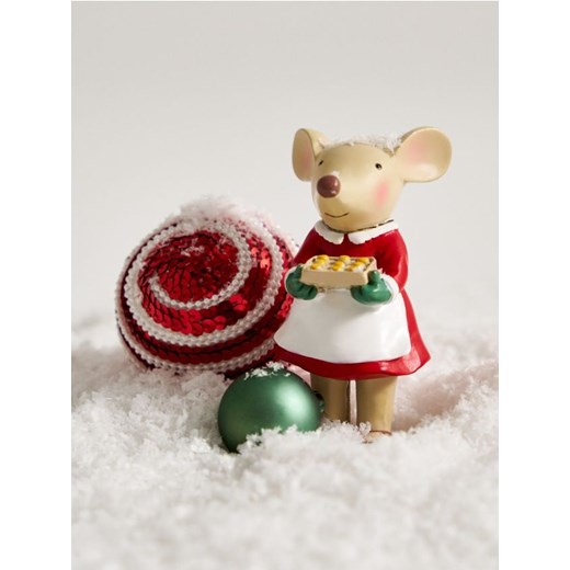 Sinsay - Dekoracja świąteczna w kształcie myszki - czerwony Sinsay One Size Sinsay