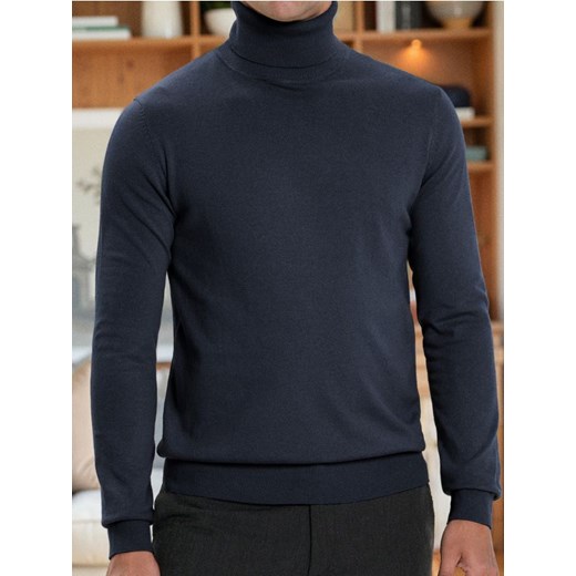 Sinsay - Klasyczny golf - granatowy ze sklepu Sinsay w kategorii Swetry męskie - zdjęcie 186083602