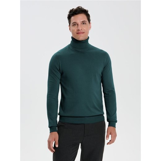 Sinsay - Klasyczny golf - zielony ze sklepu Sinsay w kategorii Swetry męskie - zdjęcie 186083603