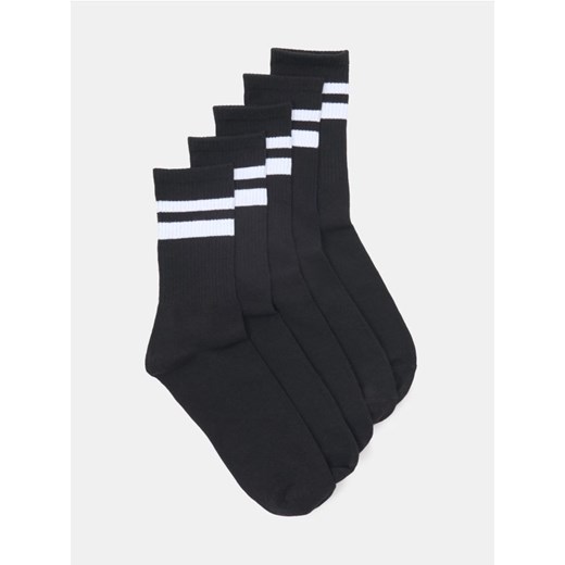 Sinsay - Skarpetki basic 5 pack - czarny Sinsay 39/42 Sinsay