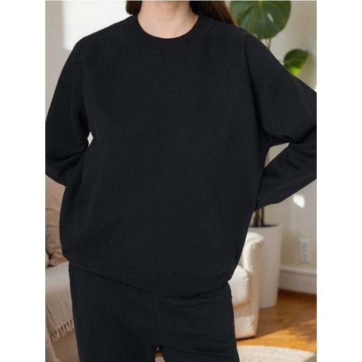 Sinsay - Bluza crewneck - czarny ze sklepu Sinsay w kategorii Bluzy damskie - zdjęcie 186083723