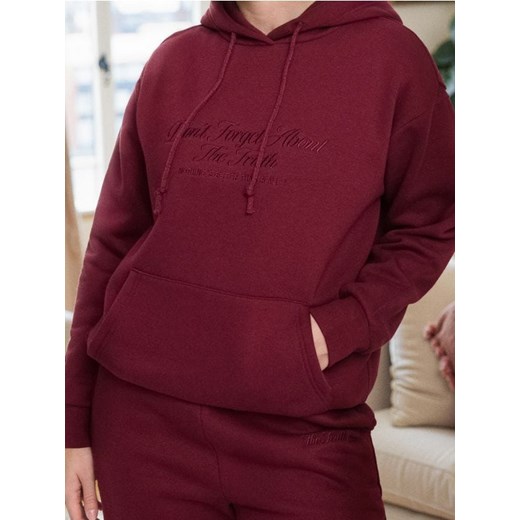 Sinsay - Bluza z kapturem i haftem - fioletowy ze sklepu Sinsay w kategorii Bluzy damskie - zdjęcie 186083750