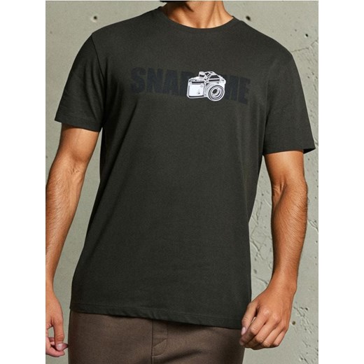 Sinsay - Koszulka z krótkim rękawem - zielony ze sklepu Sinsay w kategorii T-shirty męskie - zdjęcie 186083773