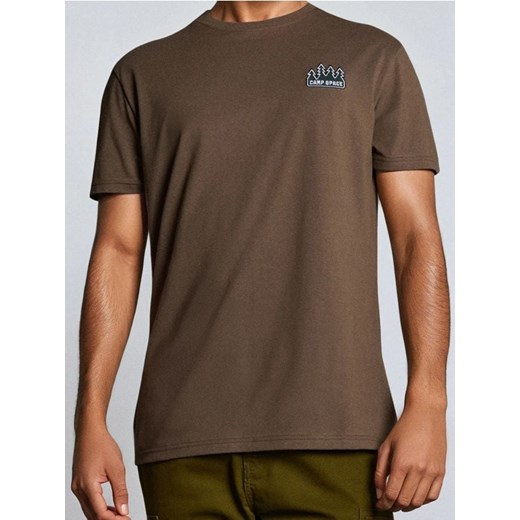Sinsay - Koszulka z krótkim rękawem - brązowy ze sklepu Sinsay w kategorii T-shirty męskie - zdjęcie 186083811