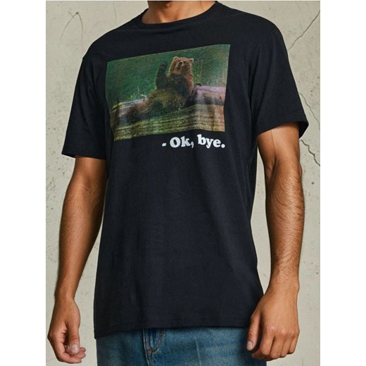 Sinsay - Koszulka z krótkim rękawem - czarny ze sklepu Sinsay w kategorii T-shirty męskie - zdjęcie 186083852