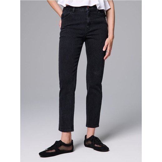 Sinsay - Spodnie jeansowe mom comfort fit - czarny ze sklepu Sinsay w kategorii Jeansy damskie - zdjęcie 186083881