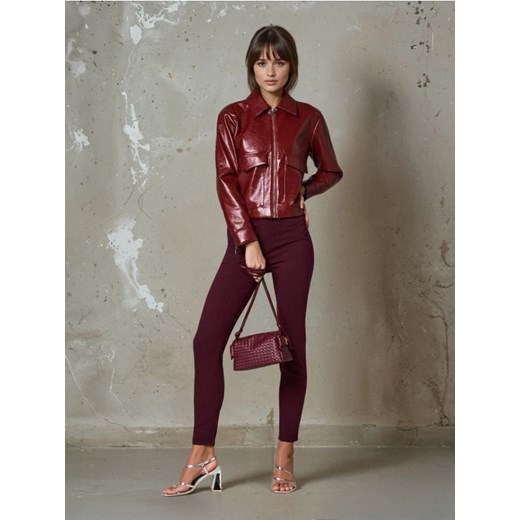 Sinsay - Jeansy skinny - bordowy ze sklepu Sinsay w kategorii Jeansy damskie - zdjęcie 186083910