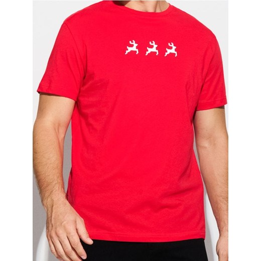 Sinsay - Koszulka z krótkim rękawem - czerwony ze sklepu Sinsay w kategorii T-shirty męskie - zdjęcie 186084012