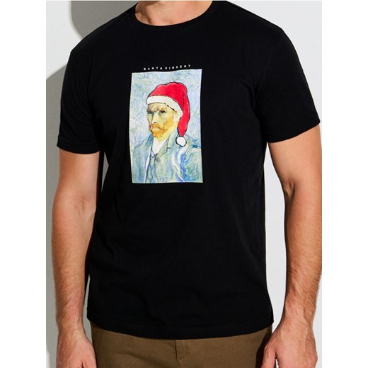 Sinsay - Koszulka z krótkim rękawem - czarny ze sklepu Sinsay w kategorii T-shirty męskie - zdjęcie 186084023