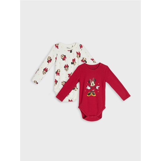 Sinsay - Body 2 pack Minnie Mouse - kremowy ze sklepu Sinsay w kategorii Odzież dla niemowląt - zdjęcie 186084061