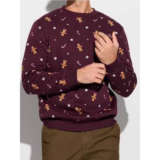 Sinsay - Bluza z motywem świątecznym - czerwony ze sklepu Sinsay w kategorii Bluzy męskie - zdjęcie 186084104