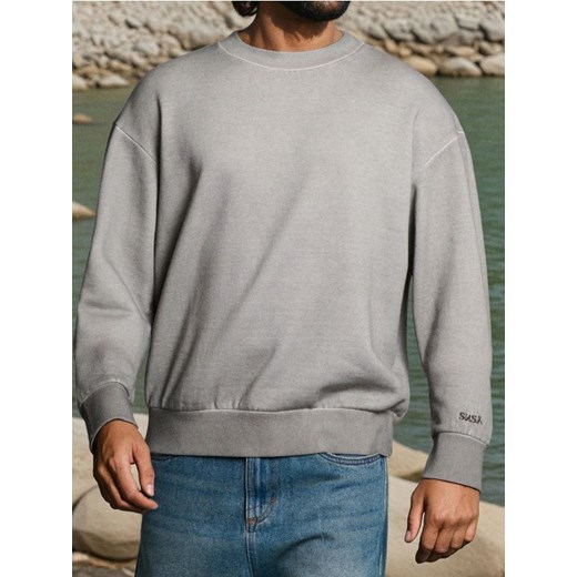 Sinsay - Bluza crewneck - brązowy ze sklepu Sinsay w kategorii Bluzy męskie - zdjęcie 186084132