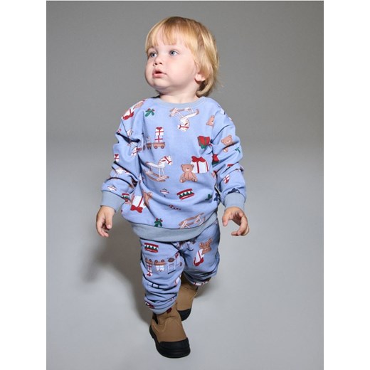 Sinsay - Komplet: bluza i spodnie - błękitny - id: 934FW-05X - marki Sinsay - 186084142 Sinsay - Komplet: bluza i spodnie - błękitny ze sklepu Sinsay w kategorii Odzież dla niemowląt - zdjęcie 186084142