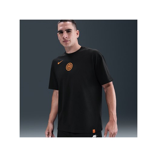 Męski T-shirt piłkarski Nike Total 90 Inter Mediolan - Czerń Nike M Nike poland