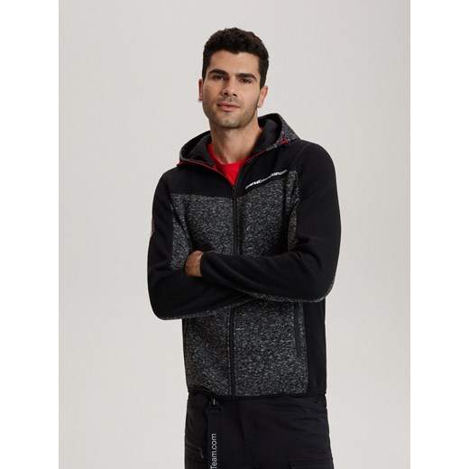 Bluza męska DKR CROSS 4 1564B - czarny melanż Diverse XL Edoti
