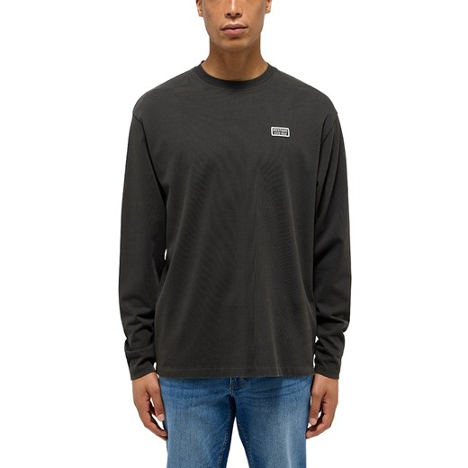 Męski Longsleeve Mustang Style Amarillo Pirate Black 1015848 4088 ze sklepu YouNeedit.pl w kategorii T-shirty męskie - zdjęcie 186085490