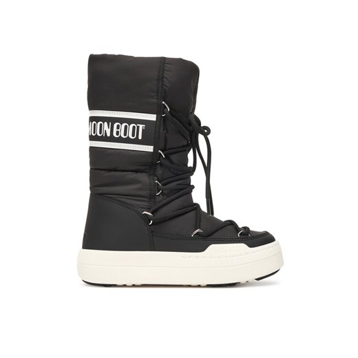 Śniegowce Moon Boot Jr Park Tube Lace wp 80D3440130 D Czarny ze sklepu eobuwie.pl w kategorii Buty zimowe dziecięce - zdjęcie 186086180