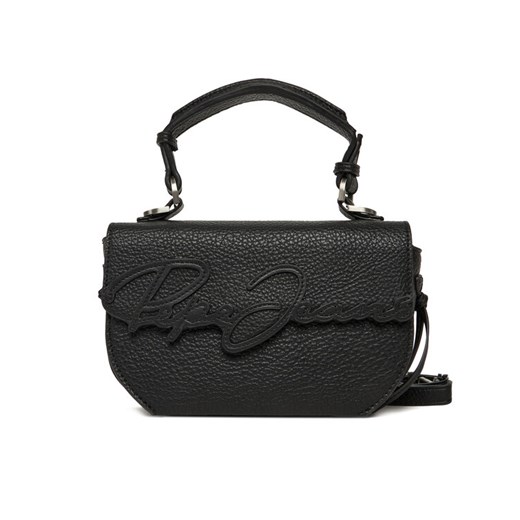 Torebka Pepe Jeans Amber Script PL031664 Czarny ze sklepu eobuwie.pl w kategorii Listonoszki - zdjęcie 186086193
