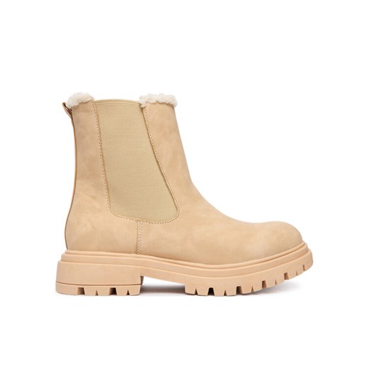 Botki Calvin Klein V3A5-83126-0315500 D Beżowy ze sklepu eobuwie.pl w kategorii Botki - zdjęcie 186086194