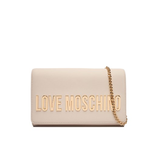 Torebka LOVE MOSCHINO JC4103PP0NKD0110 Écru ze sklepu eobuwie.pl w kategorii Kopertówki - zdjęcie 186086241