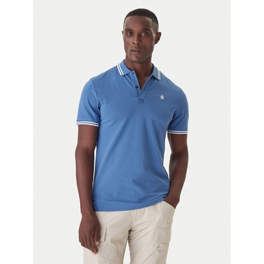 G-Star Raw Polo Dunda D17127-5864 Brązowy Slim Fit ze sklepu MODIVO w kategorii T-shirty męskie - zdjęcie 186086823