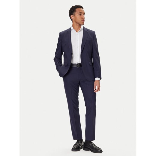 HUGO Garnitur Henry/Getlin232X 50547345 Granatowy Slim Fit ze sklepu MODIVO w kategorii Garnitury męskie - zdjęcie 186086851