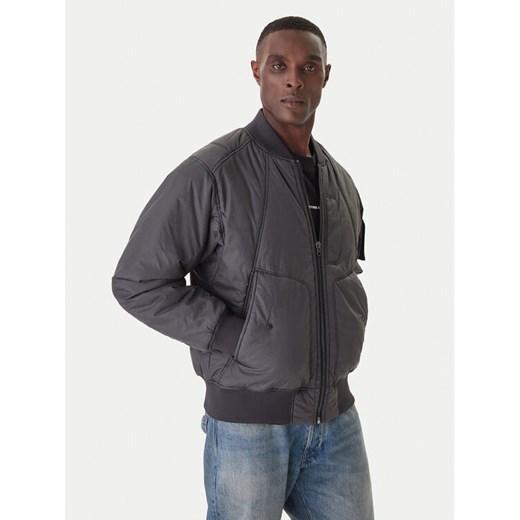 G-Star Raw Kurtka bomber GA-1 D26882-E063 Szary Regular Fit ze sklepu MODIVO w kategorii Kurtki męskie - zdjęcie 186086863